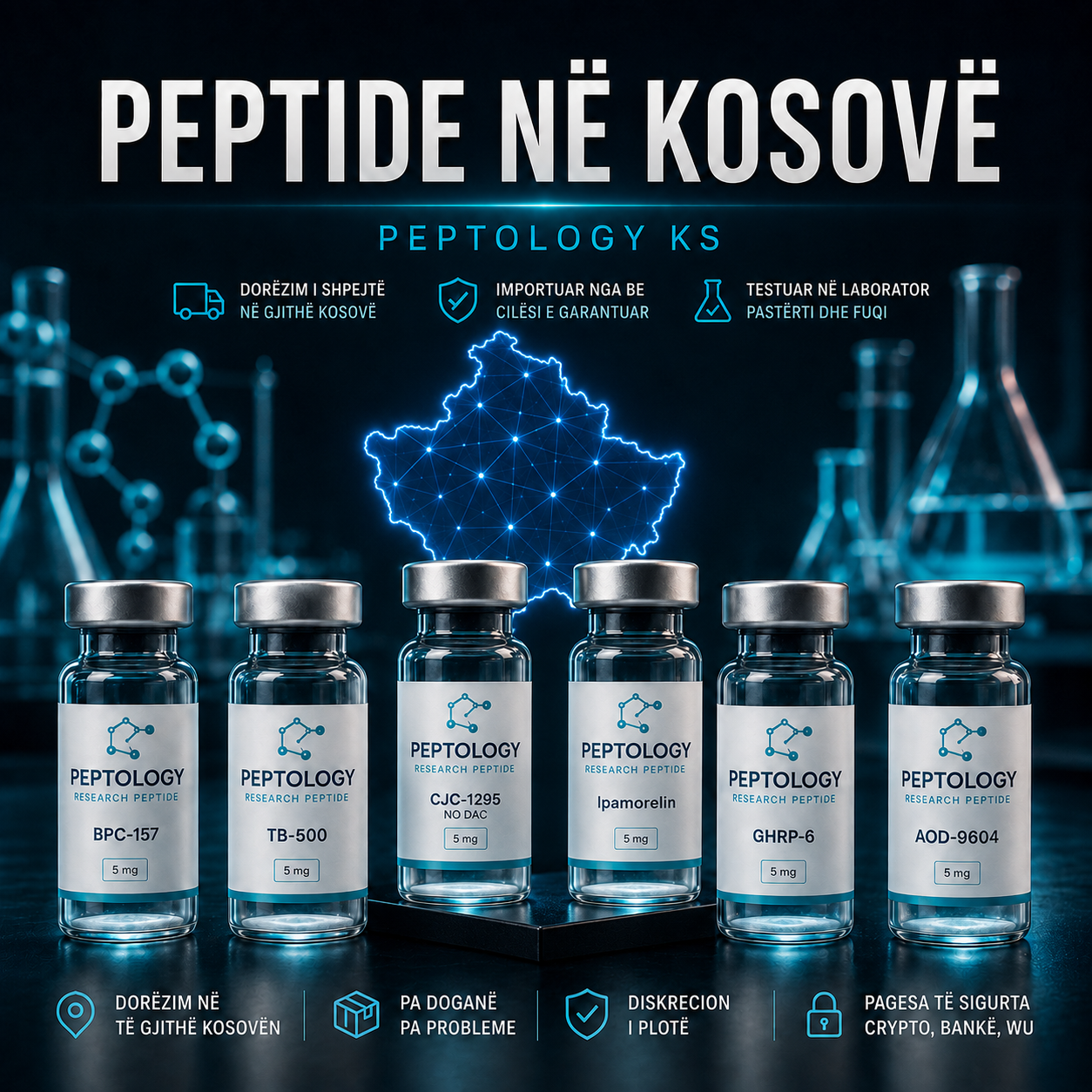 Peptidet më të njohura në Kosovë – udhëzues për peptide kërkimore